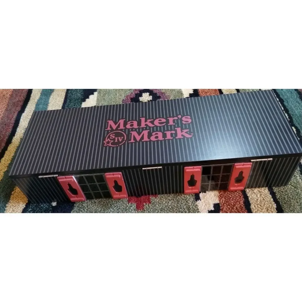 Maker’s Mark Bourbon Whiskey Wood Condiment Drink Garnish Fruit Bar Caddy NEW!